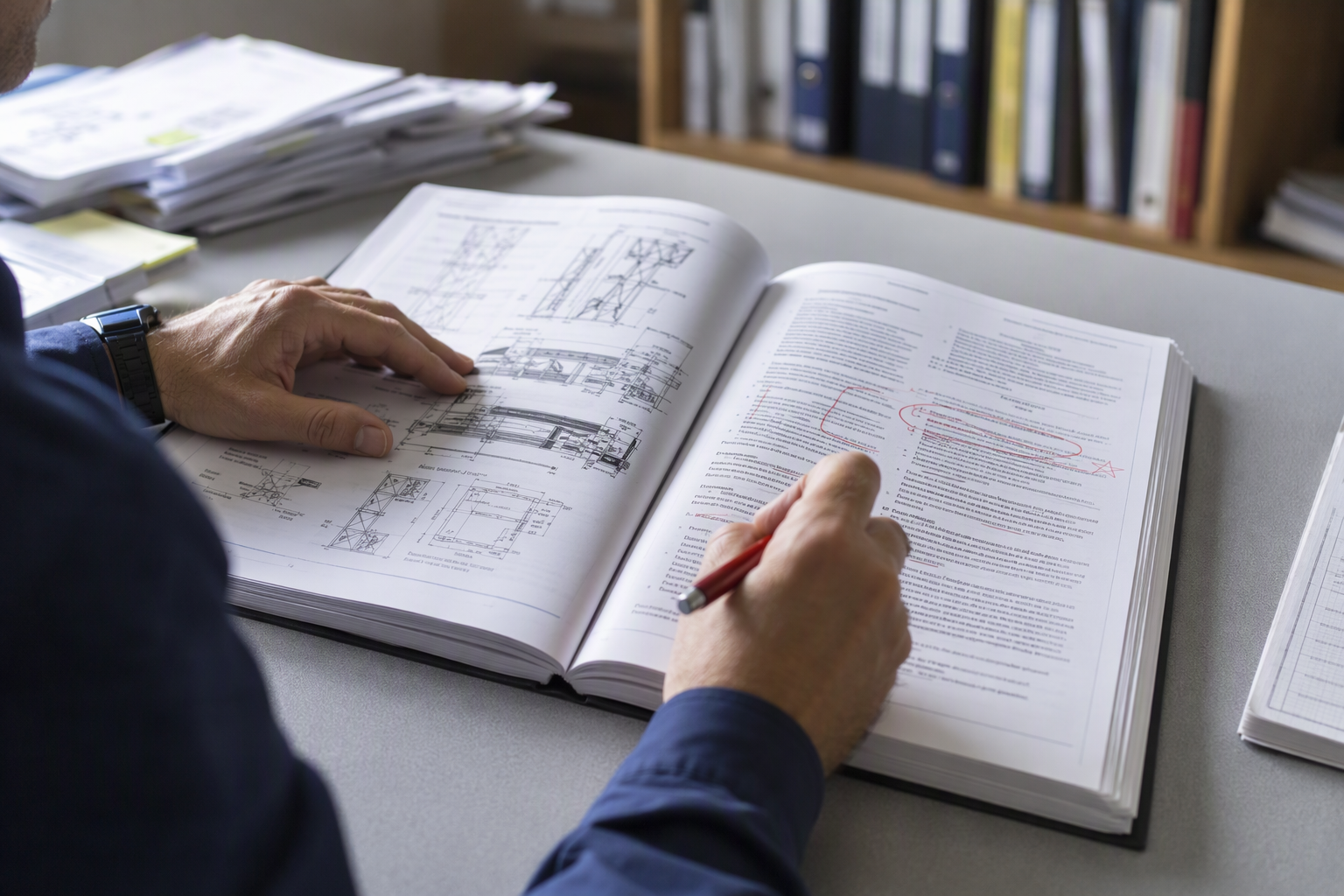 ASME A17.1 Code Review for Elevator Subfloor Elevator compliance inspector reviewing ASME A17.1 specification documents and manufacturer installation manual to determine required plywood subfloor thickness standards